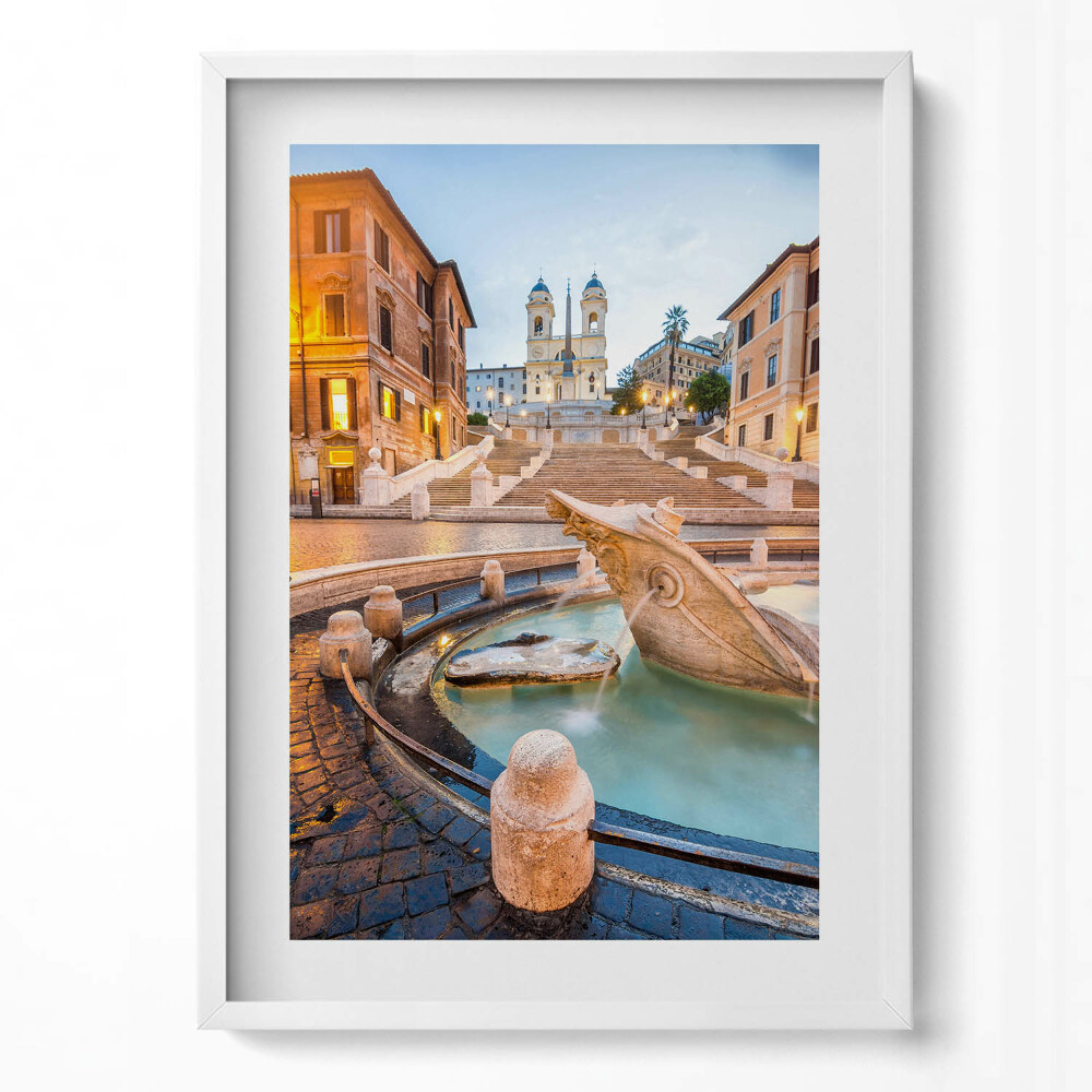 Tablou living cu rama modern Fântână în oraș