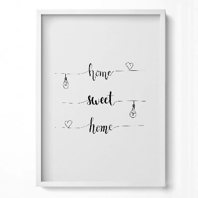 Tablou living cu rama modern „Indicator de apartament «acasă, dulce casă»”