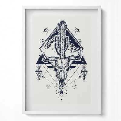 Tablou rama modern Model geometric de craniu de animal