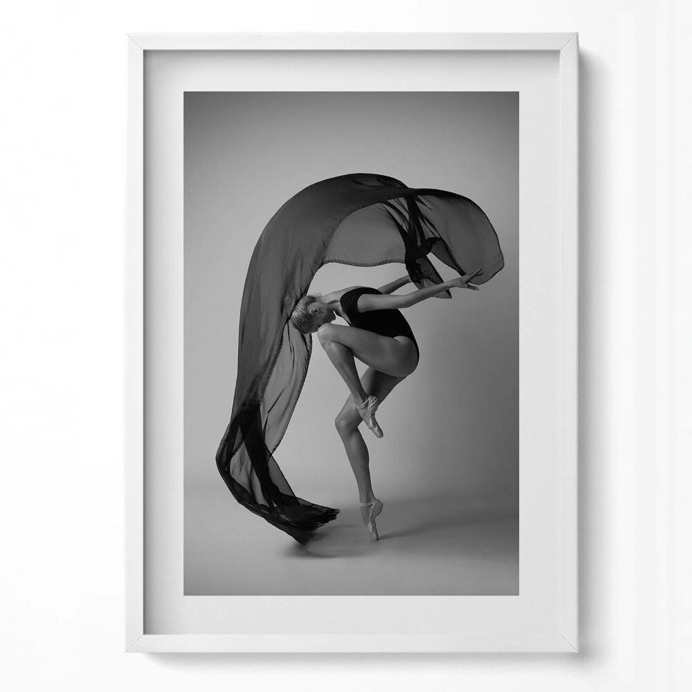 Tablou living cu rama modern O fotografie cu o dansatoare care dansează