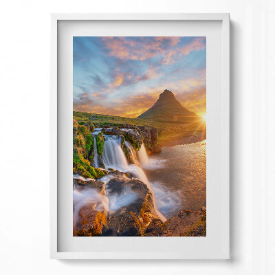 Tablou rama modern Peisaj natural la apus