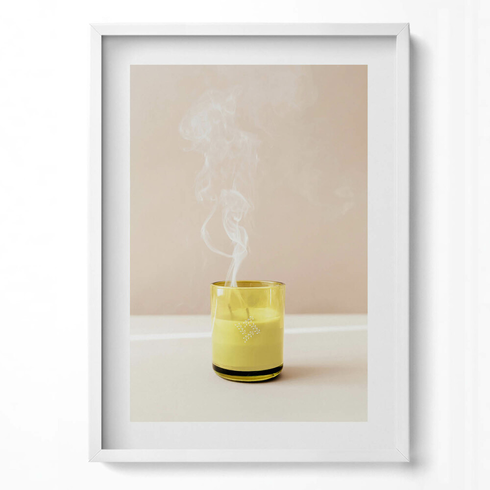 Tablou living cu rama modern Lumânare stinsă, stil boho