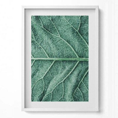 Tablou living cu rama modern Prim-plan al nervurilor frunzelor