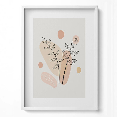 Tablou rama modern Plante abstracte boho