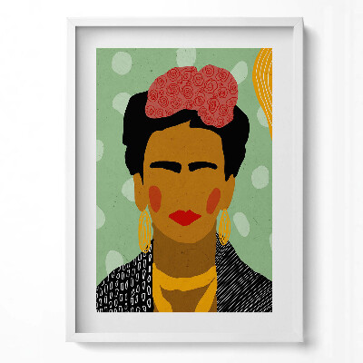 Tablou rama modern Ilustrație portret a Fridei