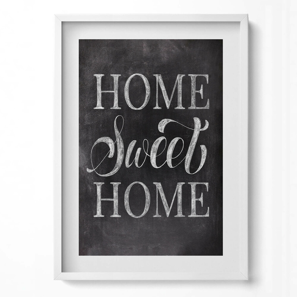 Tablou living cu rama modern „Indicator de apartament «acasă, dulce casă»”