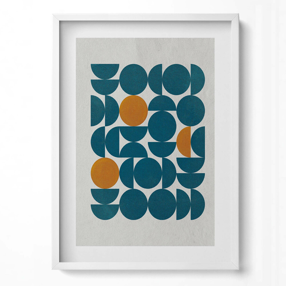 Tablou living cu rama modern Compoziție geometrică