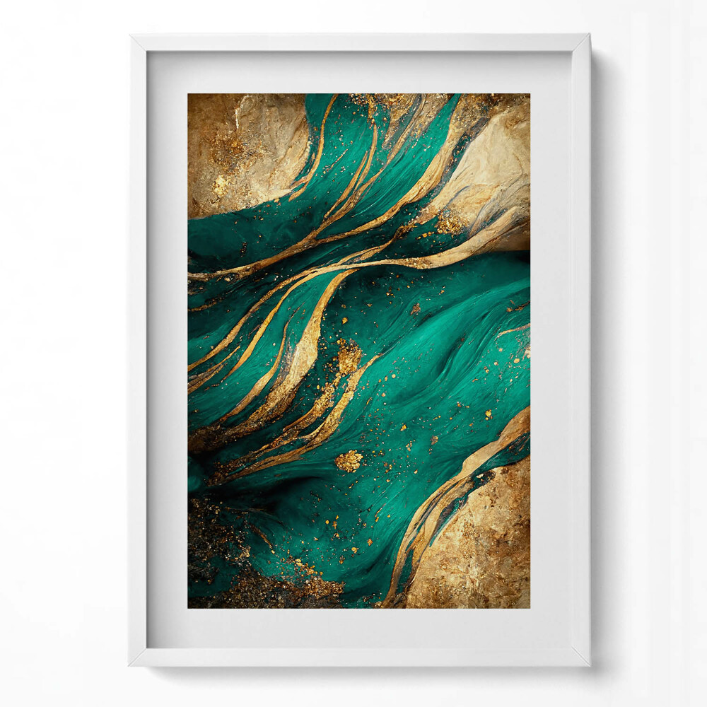 Tablou rama modern Abstracție cu aur