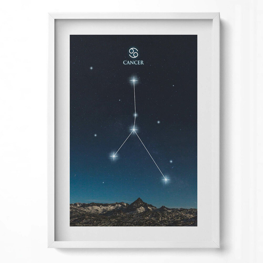 Tablou rama modern Constelația zodiacală Rac