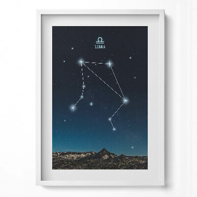 Tablou rama modern Constelația zodiacală Balanță