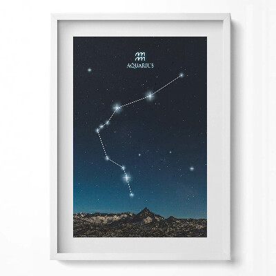 Tablou rama modern Constelația zodiacală Vărsător