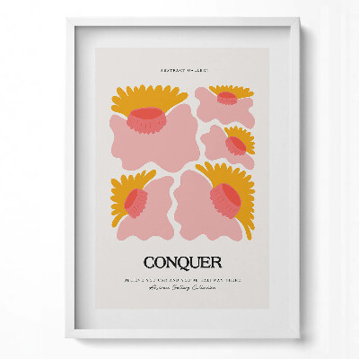 Tablou rama modern Ilustrație a plantelor și florilor