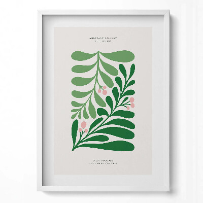 Tablou living cu rama modern Ilustrație a plantelor și florilor