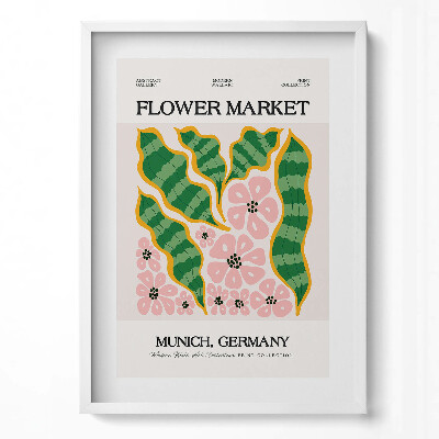 Tablou rama modern Ilustrație a plantelor și florilor