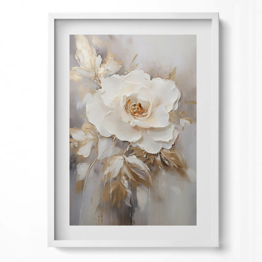 Tablou rama modern Floare pictată delicat