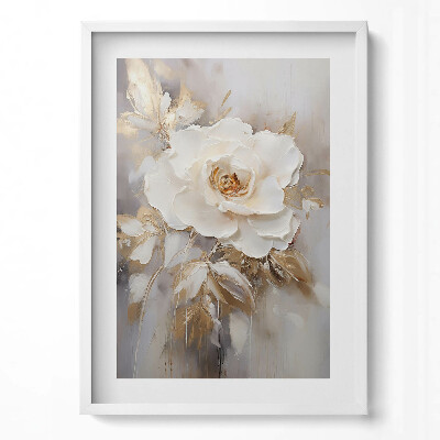 Tablou rama modern Floare pictată delicat