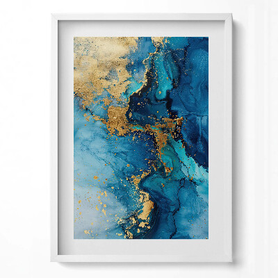 Tablou rama modern Glamour abstract cu aur