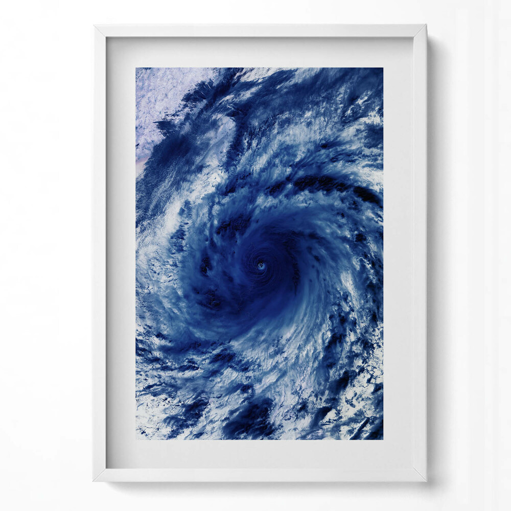Tablou rama modern Fotografie NASA - vârtej de nori din spațiu