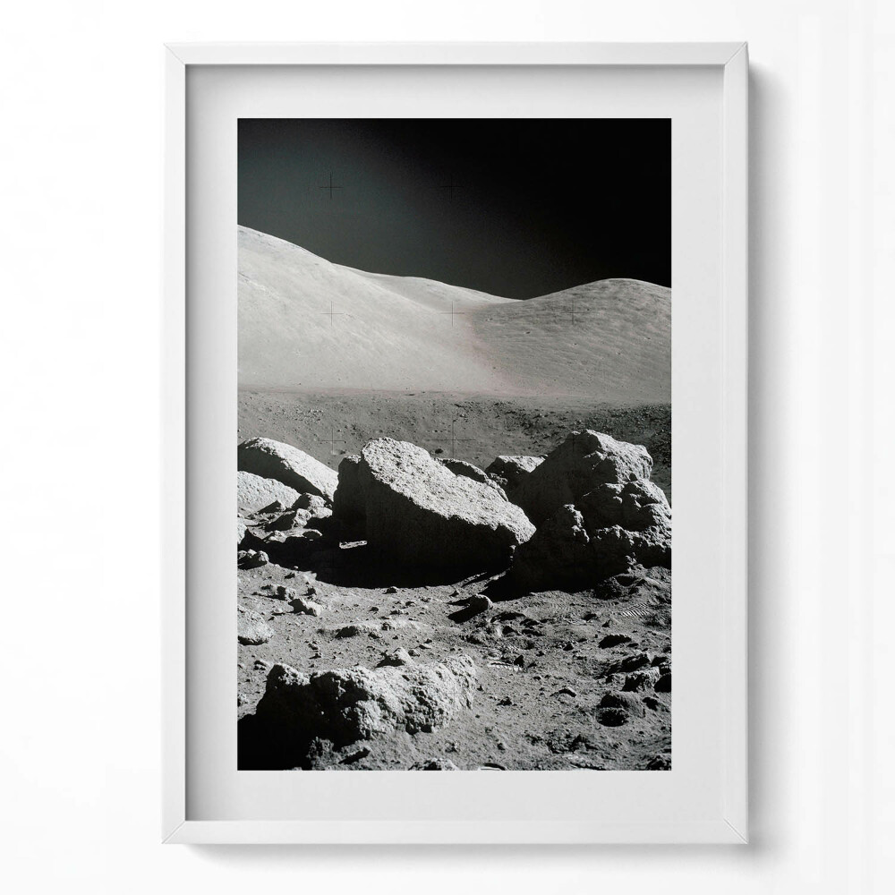 Tablou living cu rama modern Fotografie de rocă lunară NASA