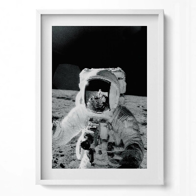 Tablou rama modern Astronautul pe Lună - fotografie NASA