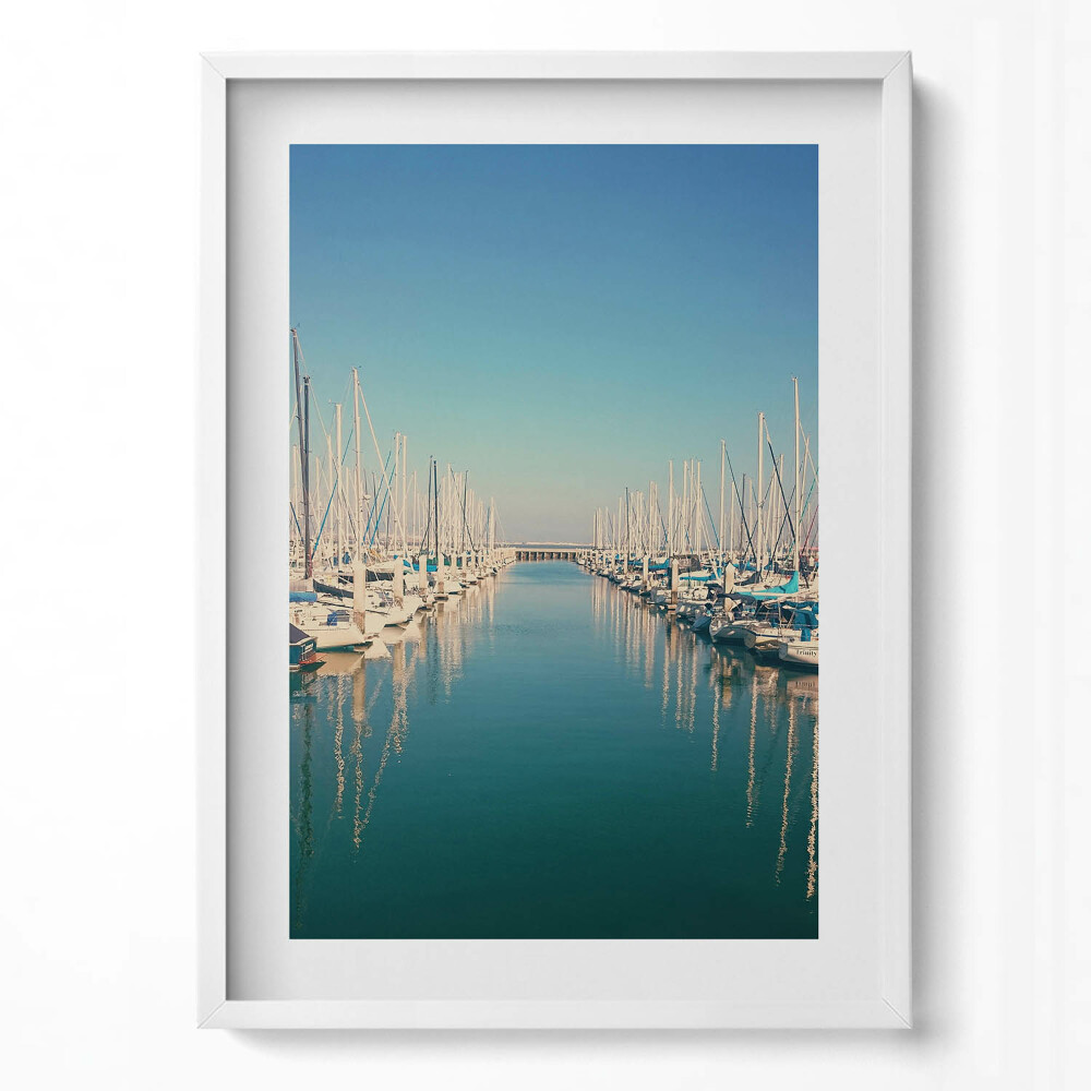 Tablou rama modern Bărci pe apa lacului