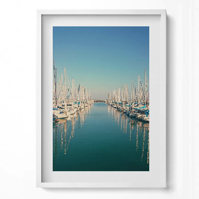 Tablou rama modern Bărci pe apa lacului