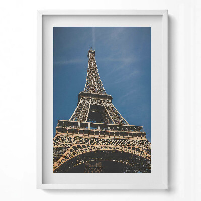 Tablou living cu rama modern Vedere de jos a Turnului Eiffel din Paris