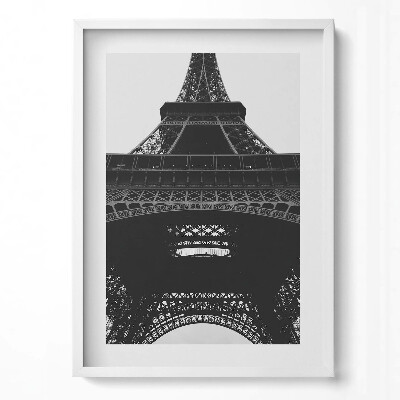 Tablou living cu rama modern Panoramă Turnul Eiffel Paris Franța