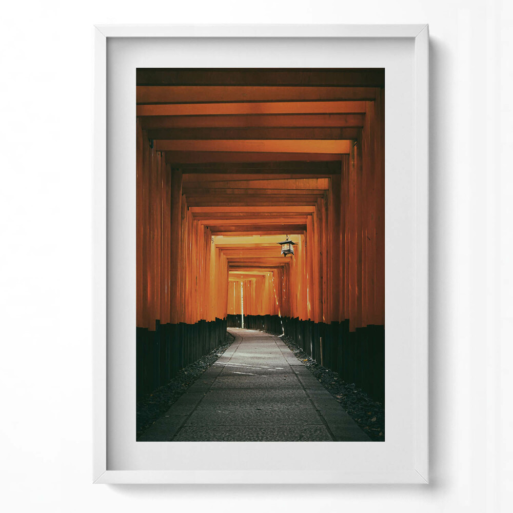 Tablou rama modern Calea tradițională prin poarta torii