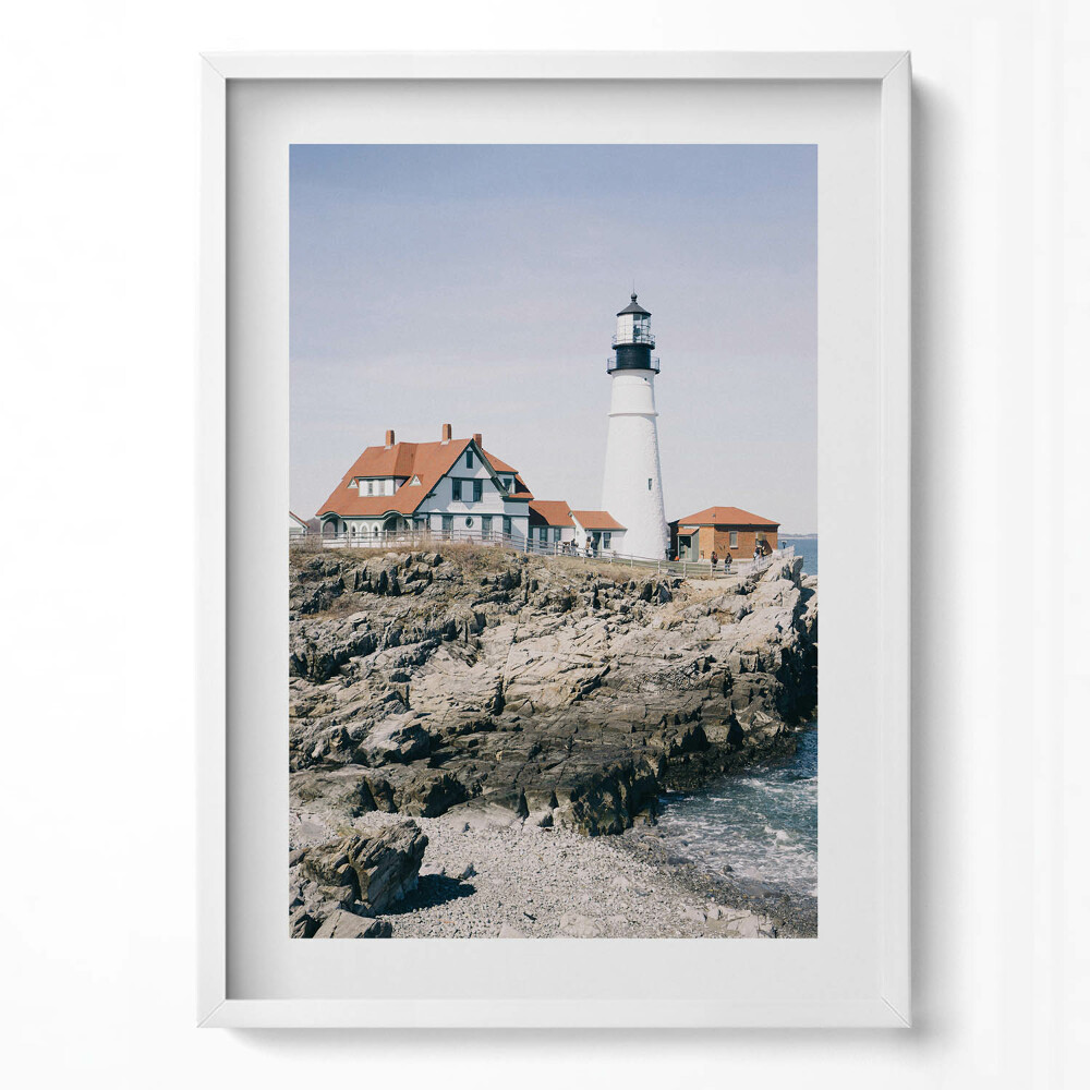 Tablou living cu rama modern Ani de conifere cețoase - peisaj