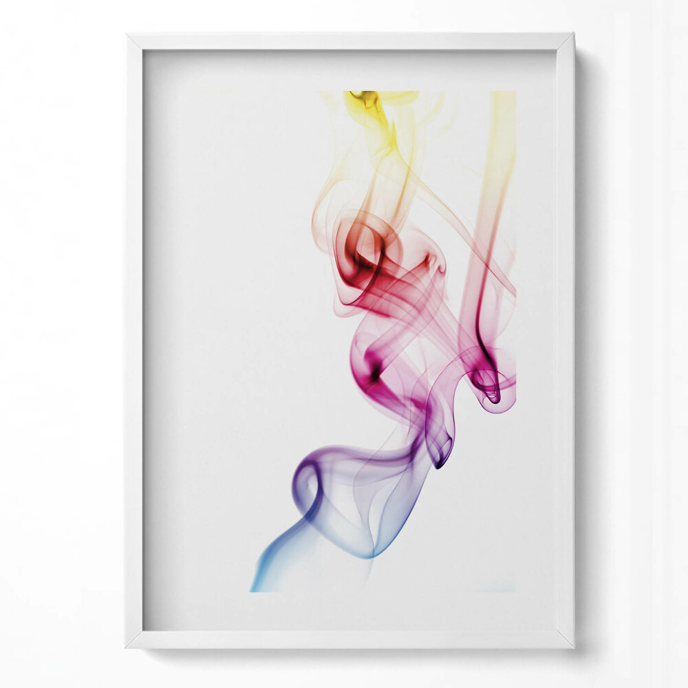 Tablou rama modern Fum colorat abstract