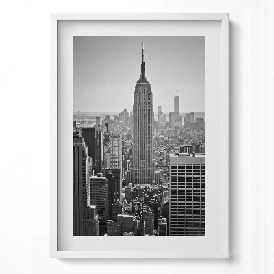 Tablou living cu rama modern Vedere a zgârie-norilor din New York