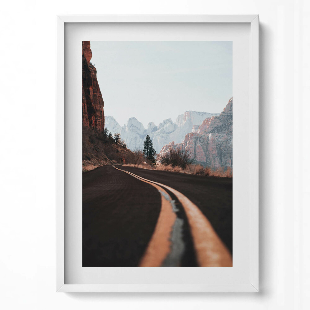 Tablou rama modern Drumul dintre munți