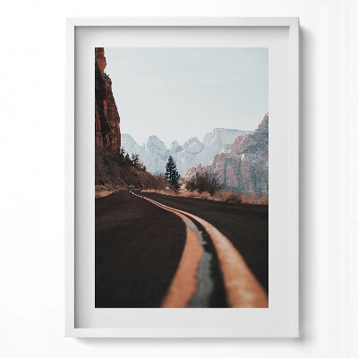 Tablou rama modern Drumul dintre munți