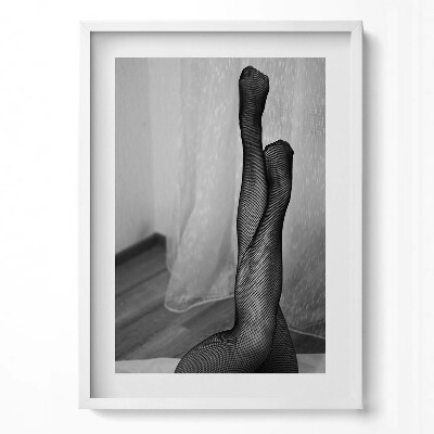 Tablou living cu rama modern Picioarele femeilor în colanți