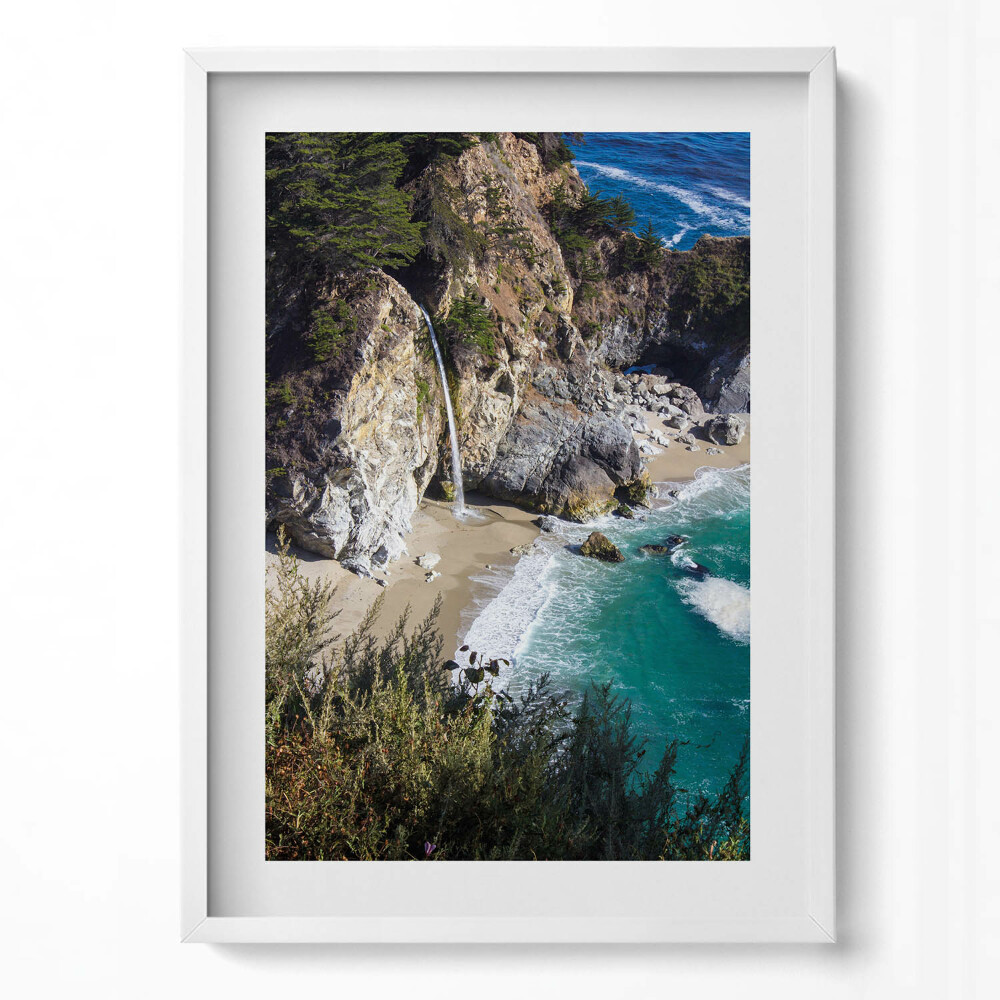 Tablou living cu rama modern Stâncă din perspectiva unei păsări în natură