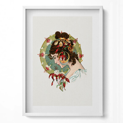 Tablou rama modern Portretul unei femei frumoase