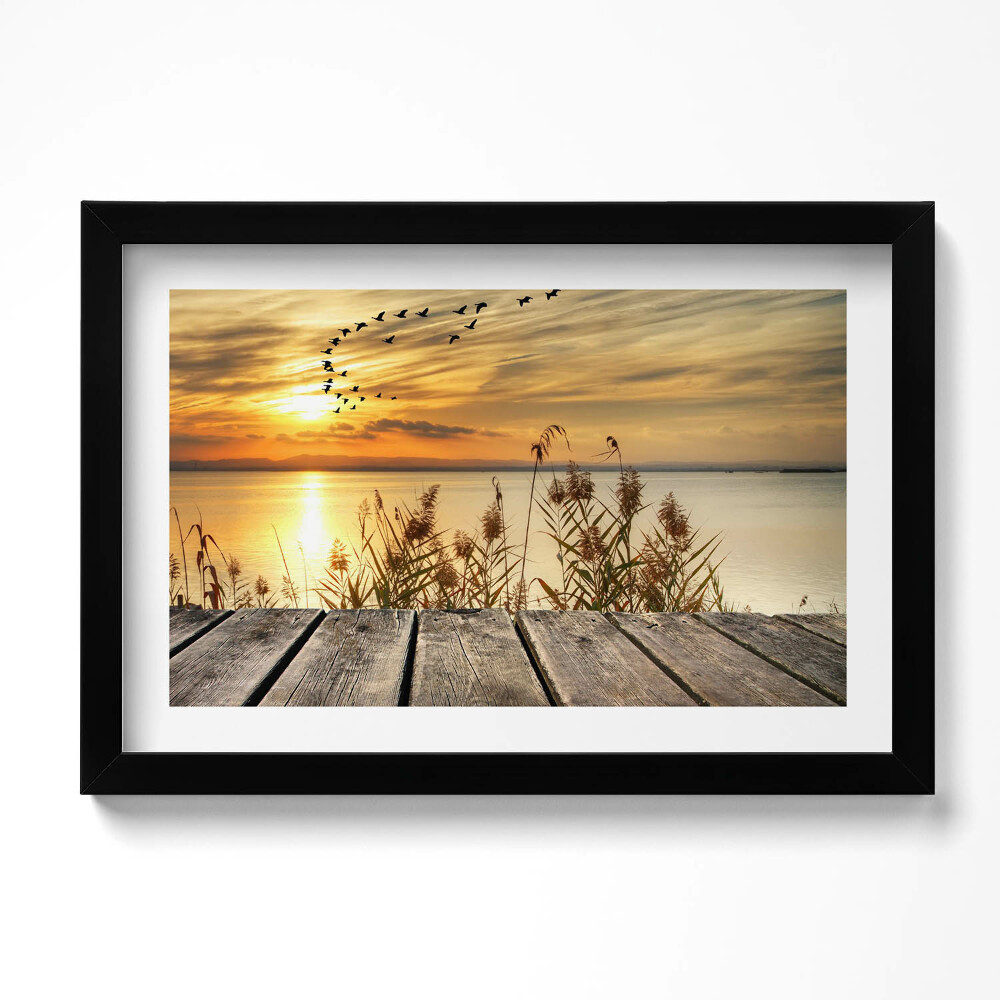 Tablou rama original Dig la apus