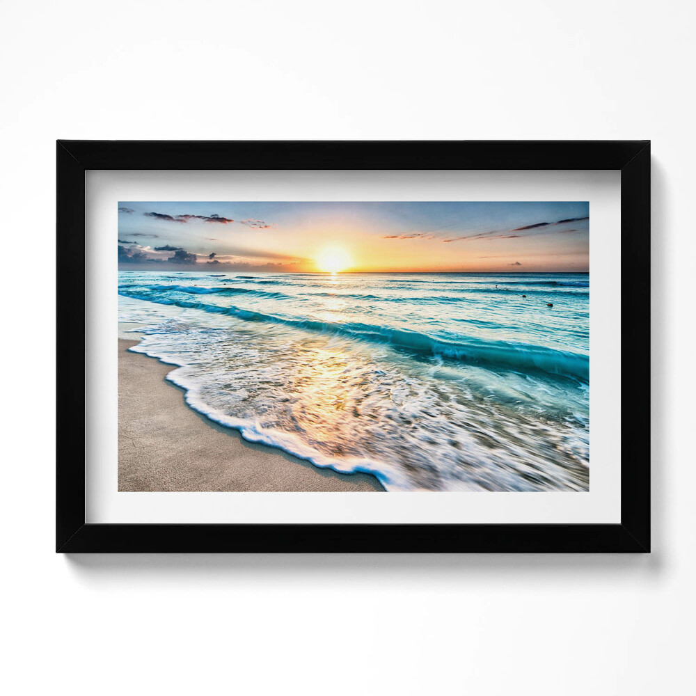 Tablou rama original Nisip de mare pe plajă