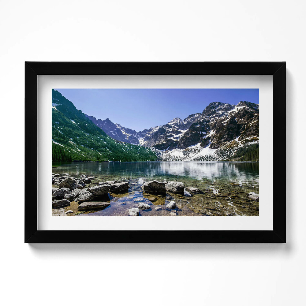 Tablou rama original Lac de munte - peisaj