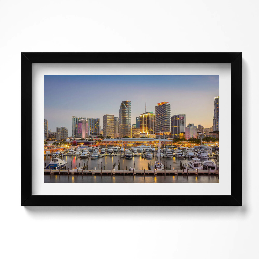 Tablou living cu rama original Panorama orașului mare