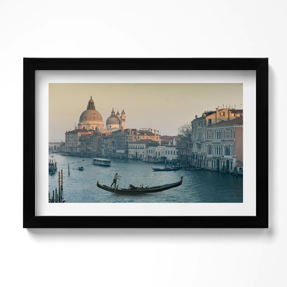 Tablou rama original Gondola în Veneția - Italia