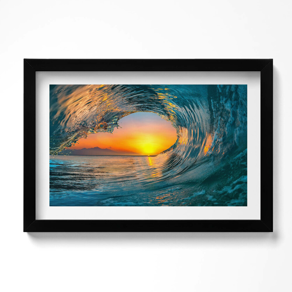 Tablou rama original Val de apă la apus