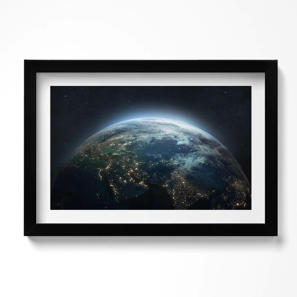Tablou rama original Vedere a Pământului din spațiu