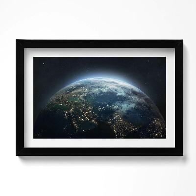 Tablou rama original Vedere a Pământului din spațiu
