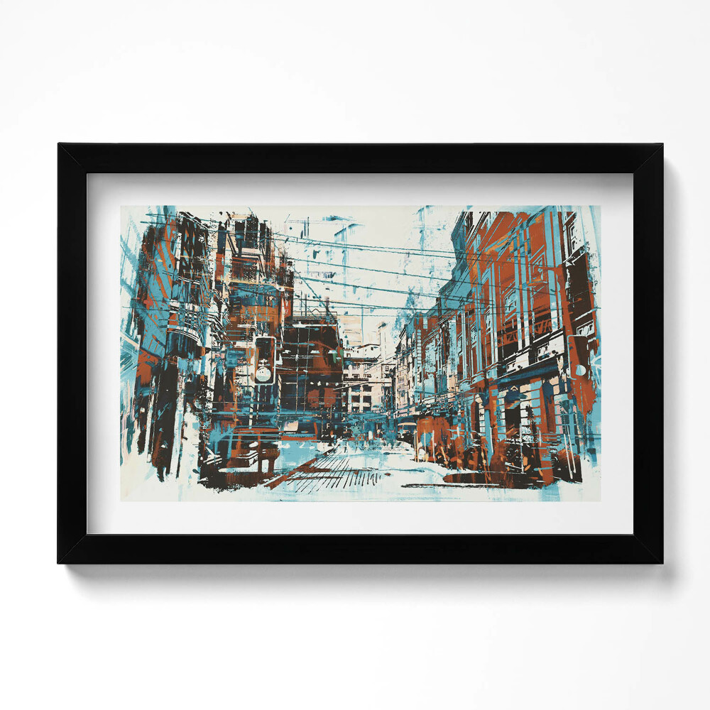 Tablou living cu rama original Artă stradală
