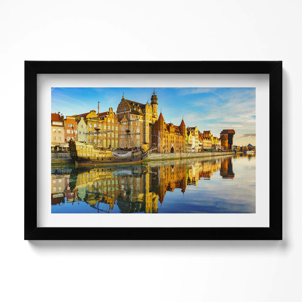 Tablou rama original Motlawa din Gdańsk