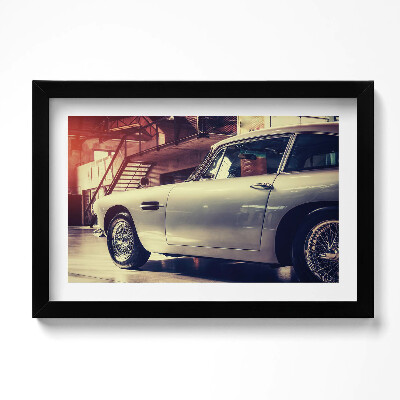 Tablou living cu rama original Aston Martin DB5