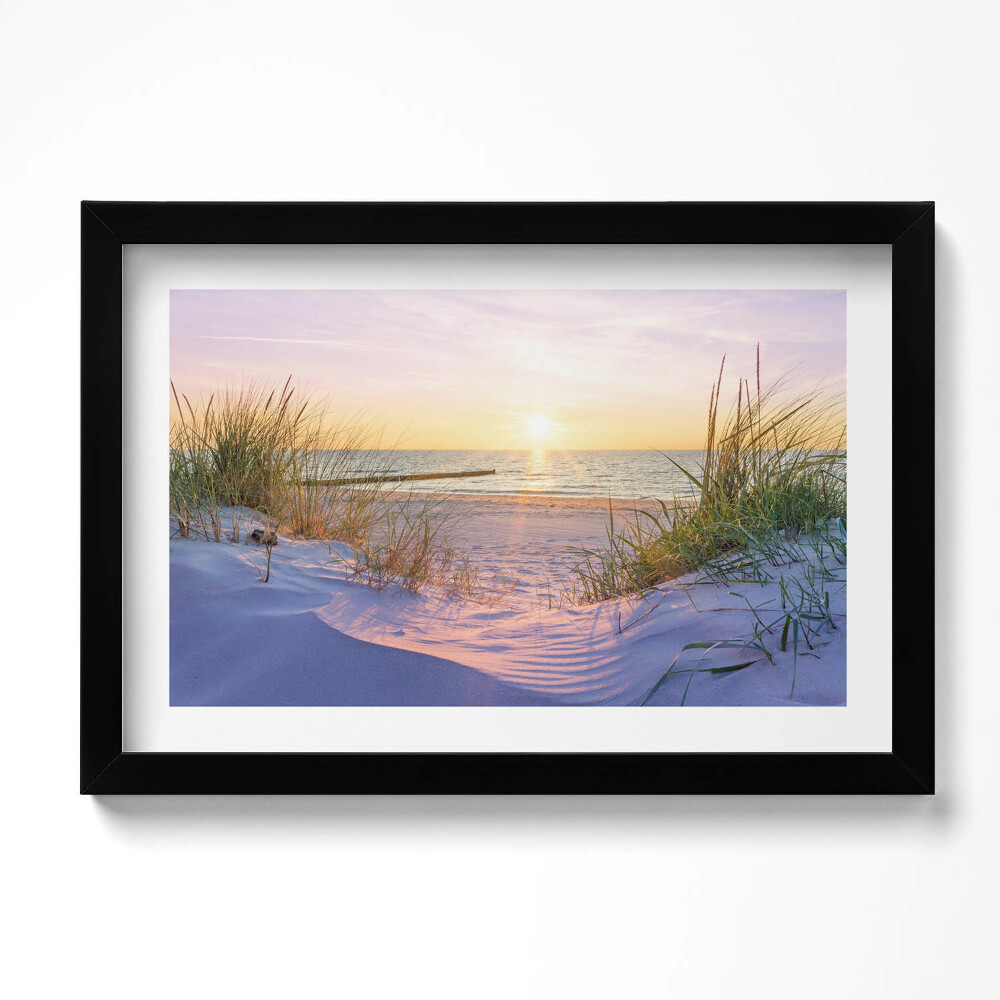 Tablou rama original Marea Poloneză - o plajă la soare