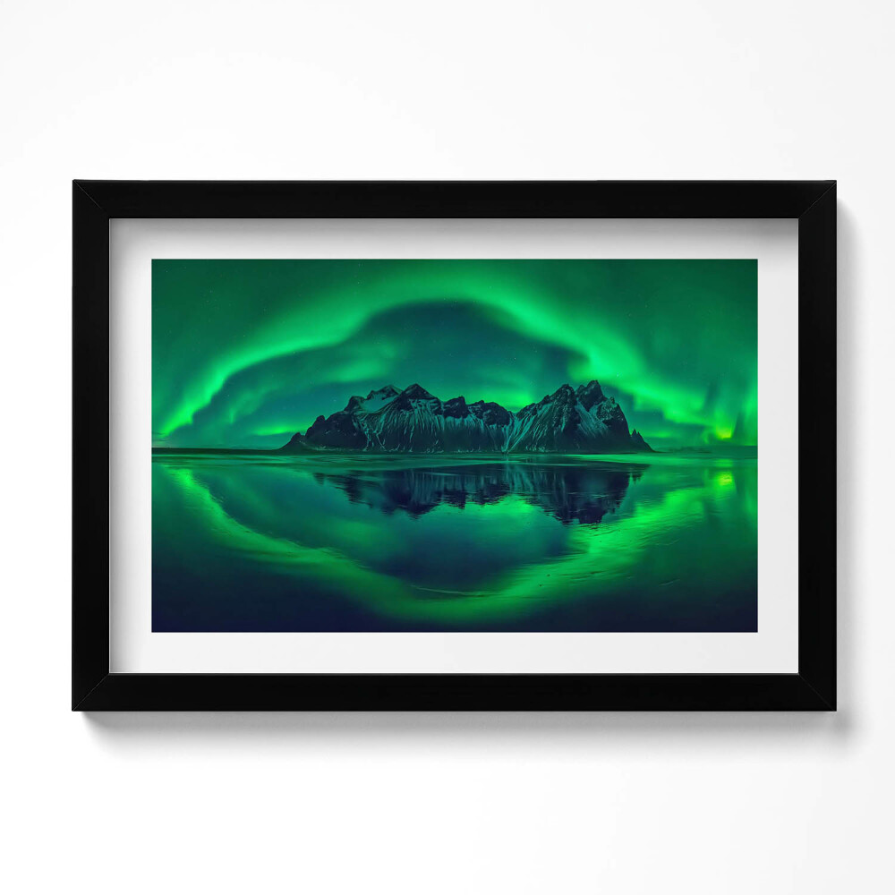 Tablou rama original Aurora Boreală - Imagine în Oglindă